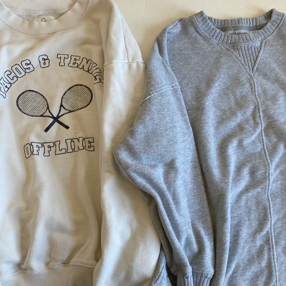 Aerie offline sweatshirts lot of 2 size xs s tennis